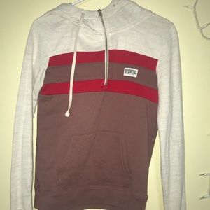 Pink quarter zip hoodie